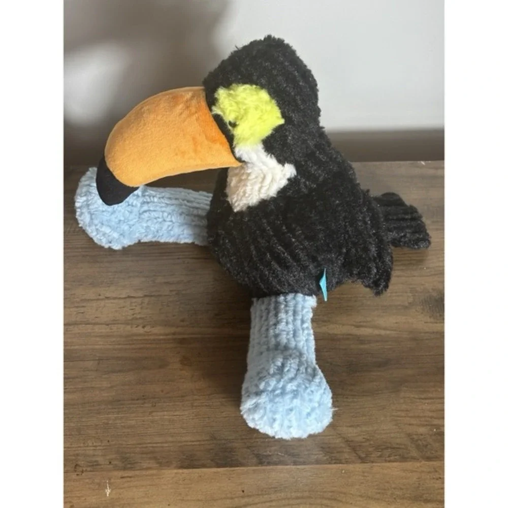 The Manhattan Toy Company Adorable RICO TOUCAN Bird Animal Plush Blue Orange